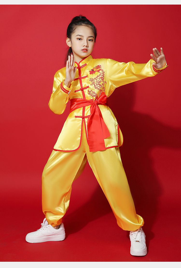 迪士尼同款3岁57岁810岁1215岁儿童武术练功服少儿功夫训练服中国风