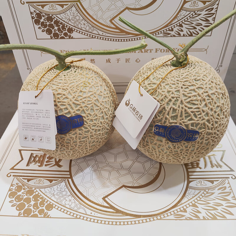 原箱礼盒4颗当季新鲜玫珑哈密瓜水果 5000g 原箱礼盒【4只装】【图片