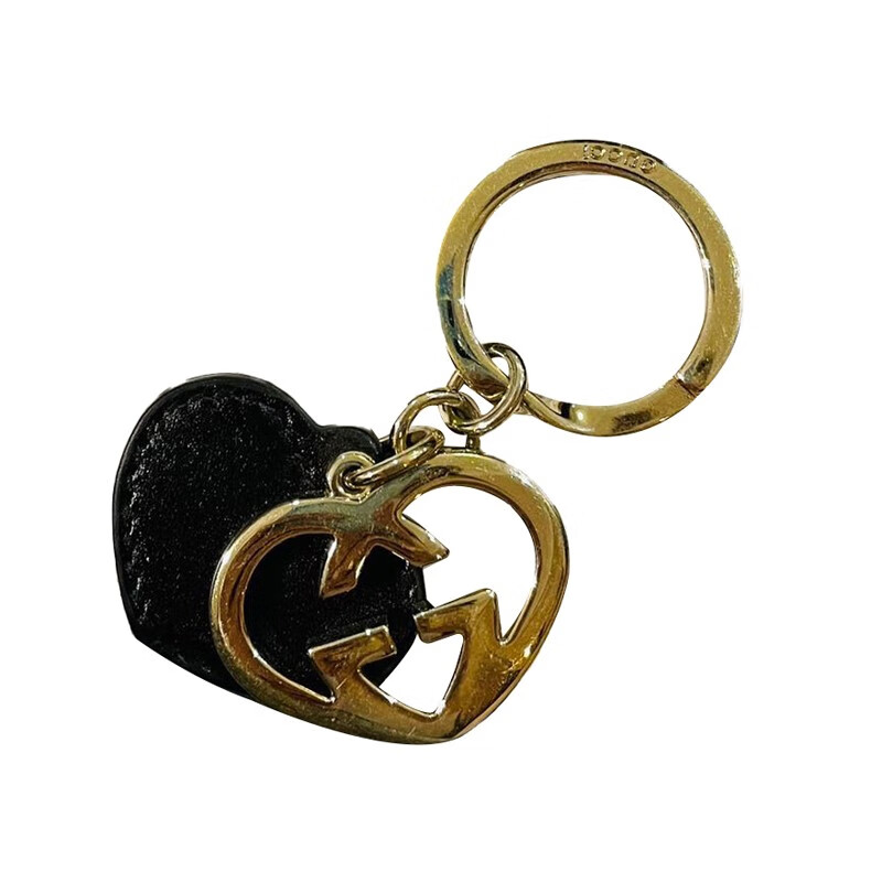 情人节礼物元旦节送礼gucci古驰爱心钥匙扣包挂件cg金色