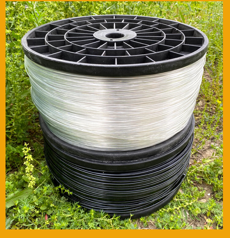 塑钢线高强度塑刚压膜线大棚配件葡萄架百香果养殖网床拉线托幕绳透明