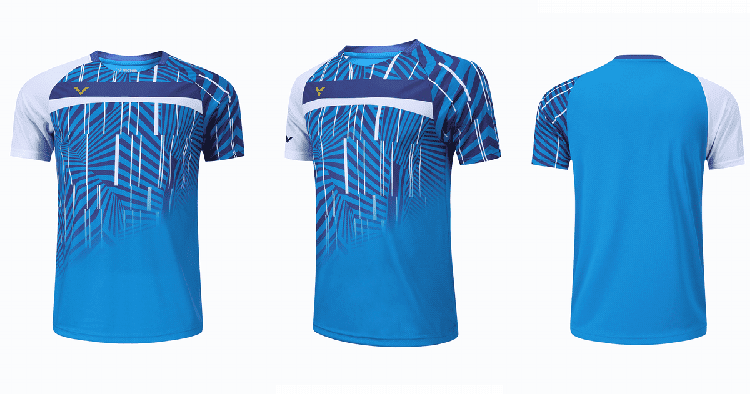 男女速干维克多短袖比赛上衣团购 女款上衣蓝色 m【图片 价格 品牌