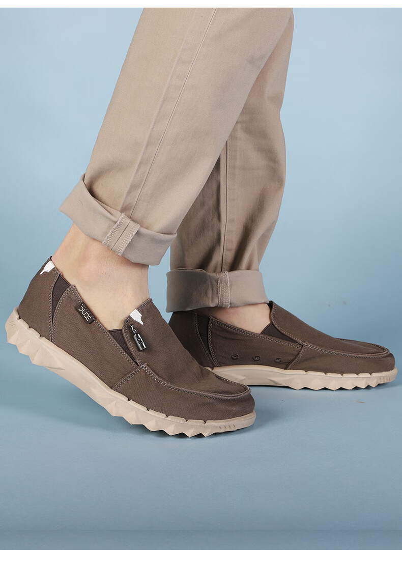 heydude都德男鞋2022新款低帮帆布鞋透气休闲鞋一脚蹬男鞋轻质懒人