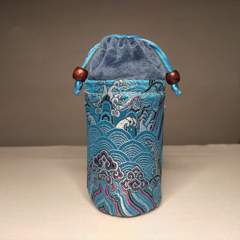 蝈蝈罐葫芦保温套加厚绒布袋有机玻璃叫罐蝈蝈过冬扎嘴55罐60罐套 海