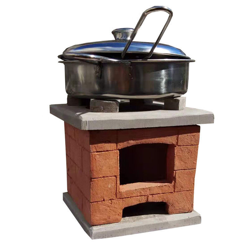 手工砖头迷你灶台diy小炉灶迷你厨房食玩过家家儿童建房网红抖音灶台