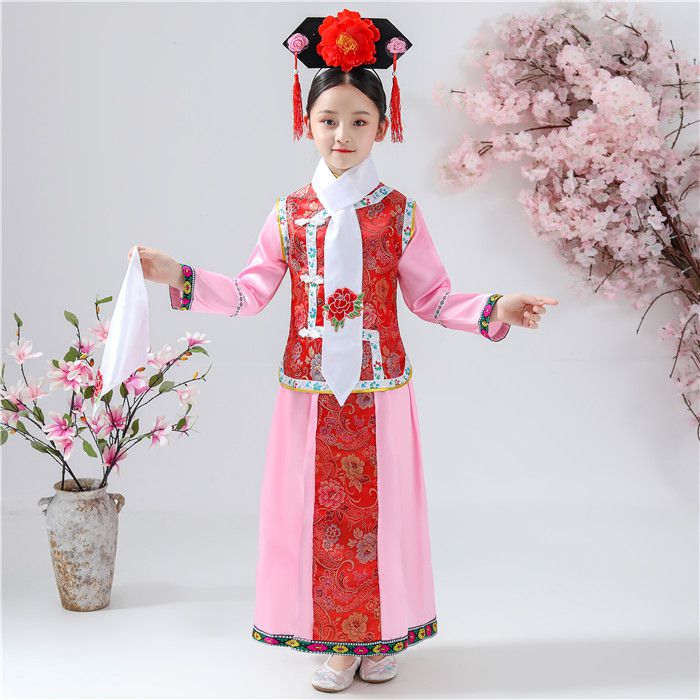 【潮流童装】儿童清朝古装格格服饰儿童格格服满族服装幼儿清朝宫廷