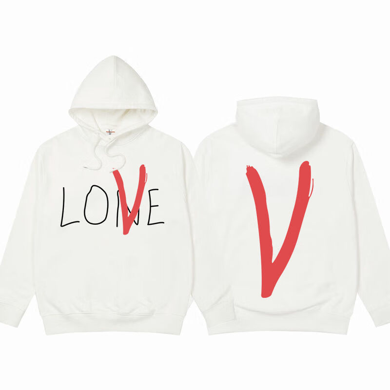 欧美潮牌vlone卫衣男连帽宽松oversize大v情侣帽衫love高街外套潮