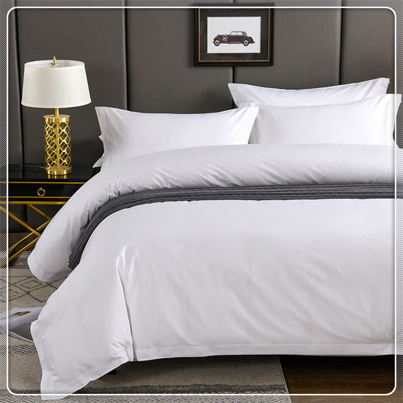 雪欧菲(xue ou fei) 宾馆酒店床上用品酒店床品四件套民宿白床单被套