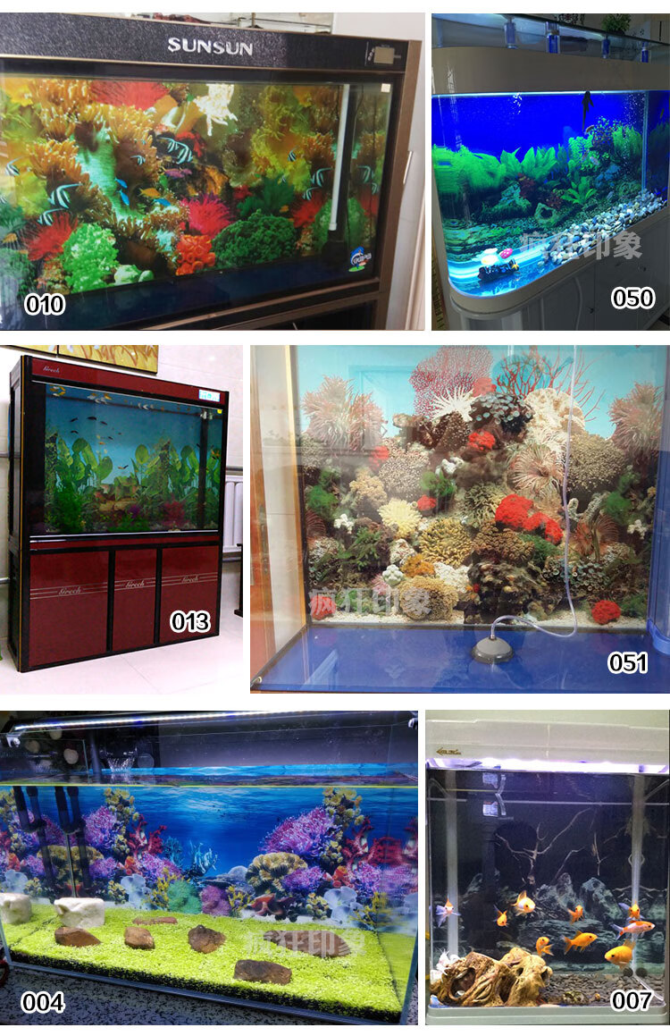 鱼缸背景贴纸水族箱背景图画装饰造景壁纸鱼缸背景纸3d立体高清高30长