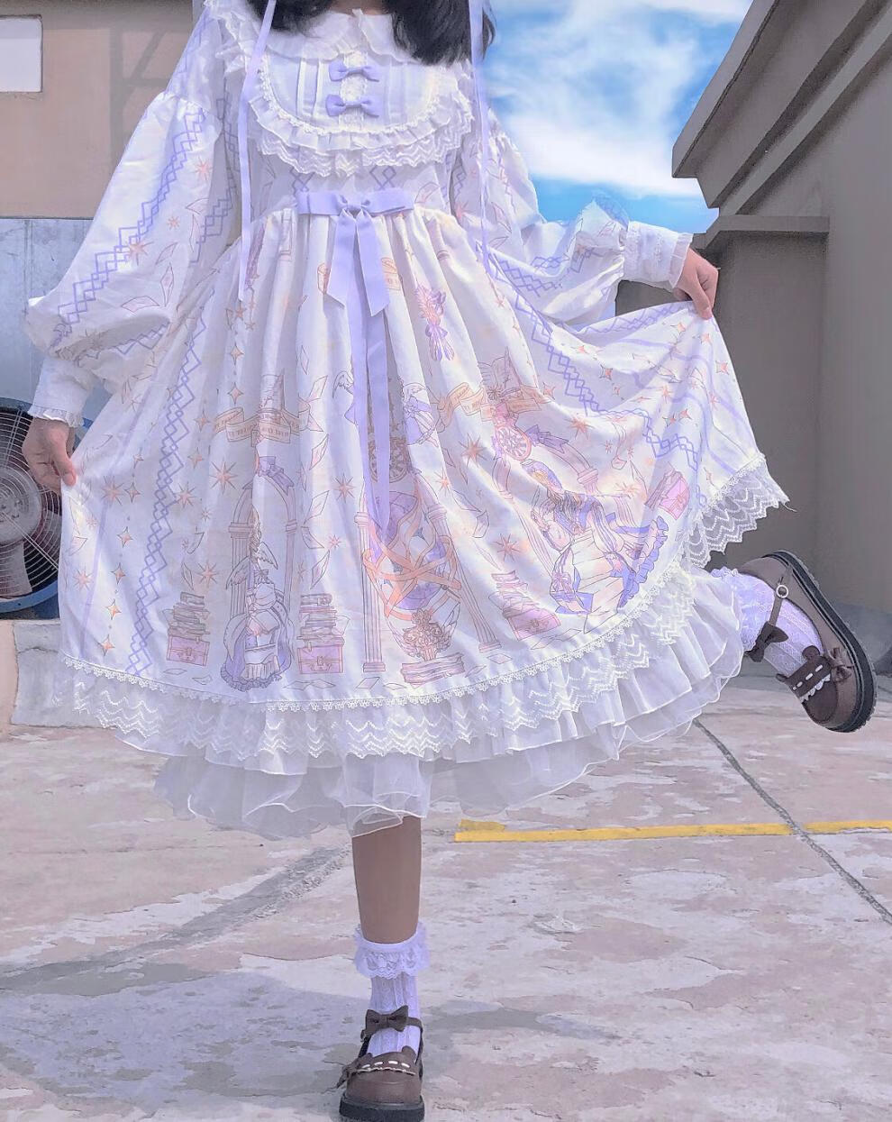 洛丽塔裙子成人夏天洛丽塔萝莉套装lolita裙正全夏天原创jsk洋装长袖