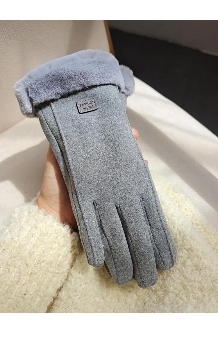 霜魄东北防寒手套女 立冬东北防寒触屏棉手套女士冬季加绒加厚防风