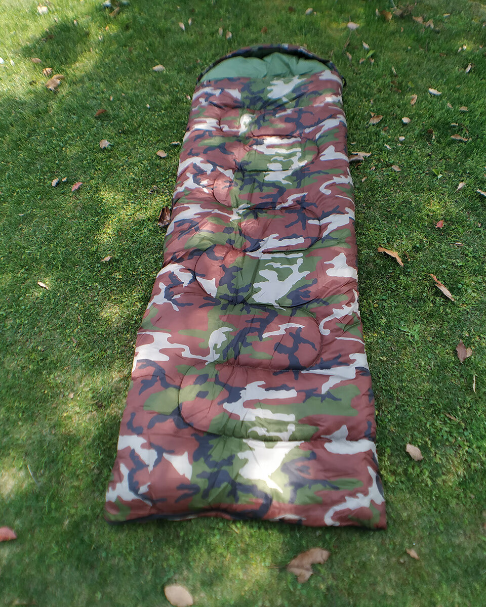 花行迷彩睡袋睡袋冬款大人加厚防寒冬季四季通用冬天零度男女迷彩室内