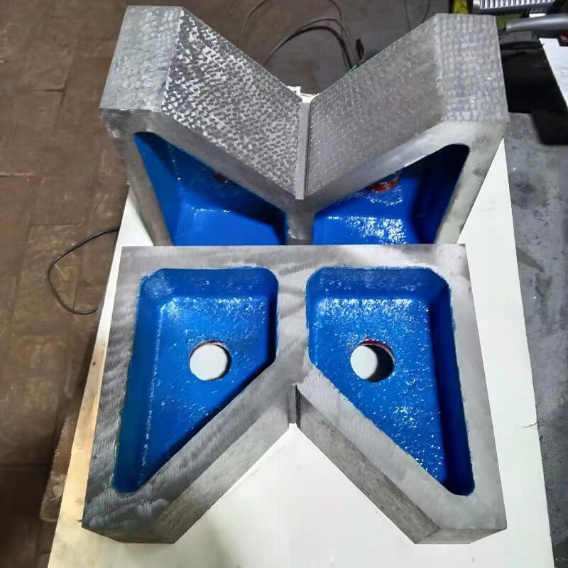 铸铁v型铁单三口铁工字架35500钳工划线轴类检测校正v形铁块工字型
