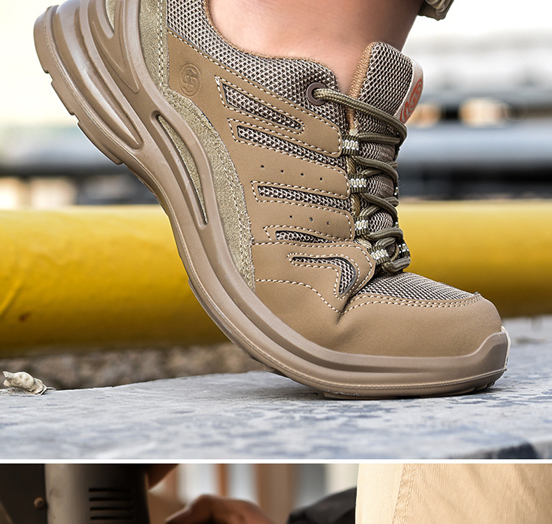 广和劳保鞋夏季男防砸防刺穿钢头透气老保轻便电工绝缘工地鞋定制款