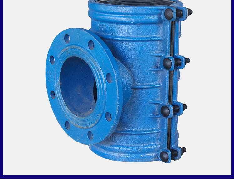 铸铁三通哈夫节分水器三通开片pe管道快抢修接抱箍两合三通dn300分100