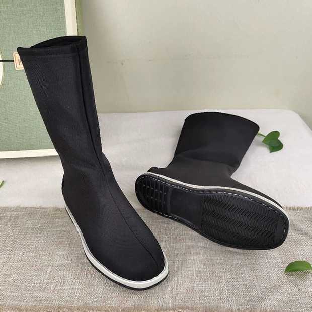 古代鞋子男布靴男汉服靴子古装皂靴鞋子男汉鞋古风汉服男鞋官靴黑色