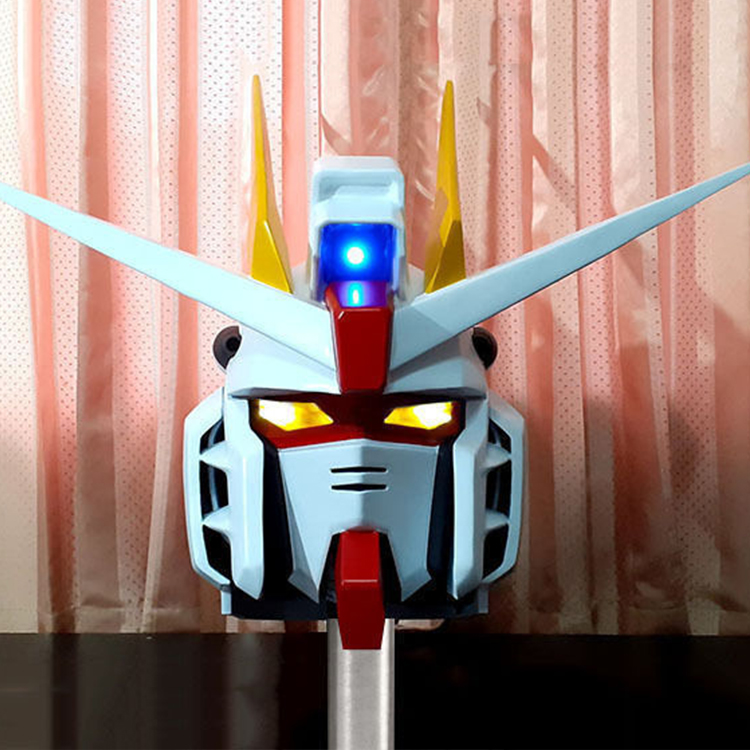 高达头盔头套独角兽独角兽能天使rx78机动战士高达可穿戴头盔摆件手工