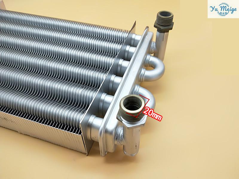 2022新款壁挂炉主热交换器 通用燃气壁挂炉主热交换器 双管 套管机主