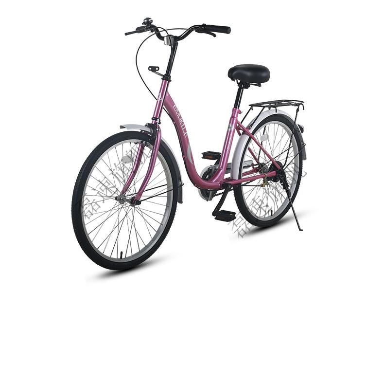 阿米尼休闲车阿米尼自行车24寸成人单车城市通勤自行车休闲轻巧易骑