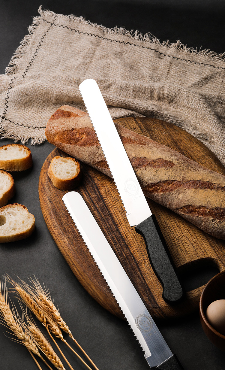 切蛋糕刀分切器不锈钢面包刀吐司切片刀不掉渣屑蛋糕锯齿刀切面包刀