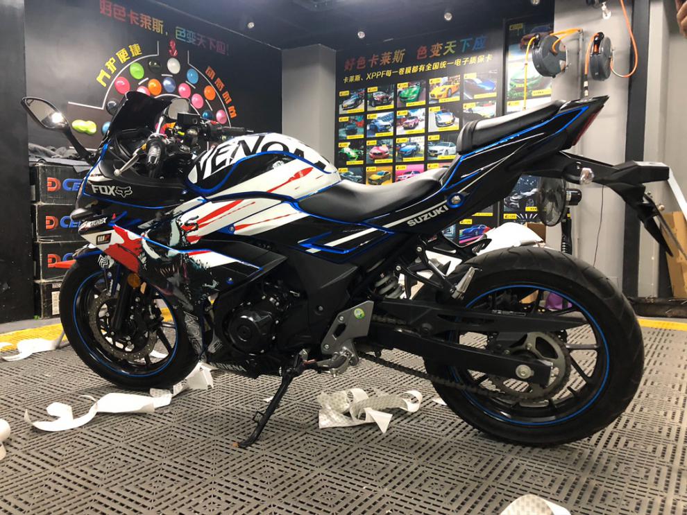 铃木gsx250r贴花版画贴纸 全车个性 改装贴画 防水车贴 防刮拉花贴膜