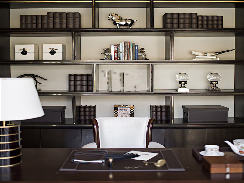 新款网红抖音直播主播背景布3d室内书架书房办公室定制大气背景墙 乳