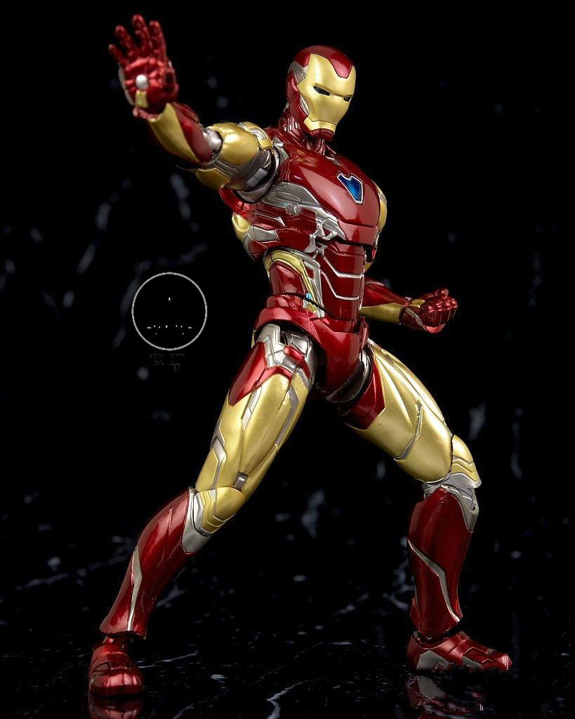 钢铁侠马克纳米战甲机甲人仔玩具合金模型男孩mk85支架更多实拍可以看