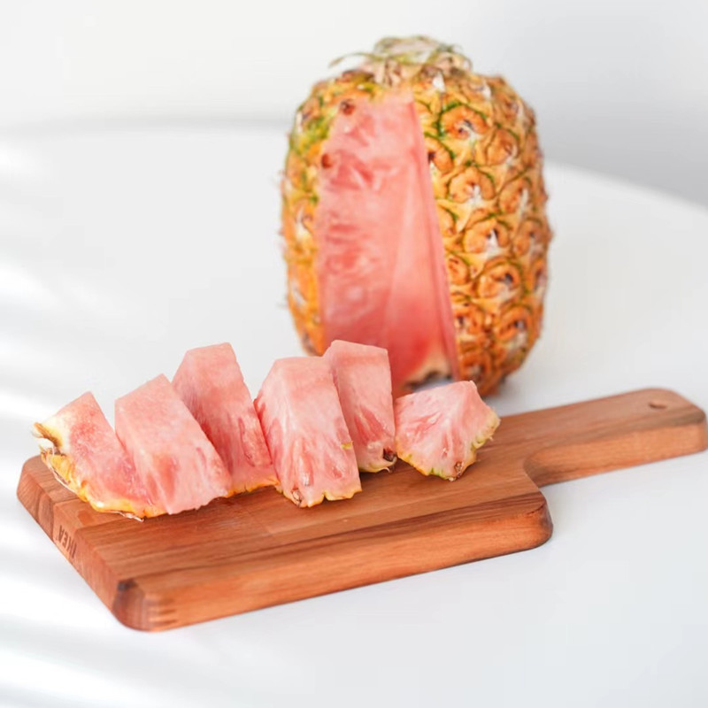 哥斯达黎加 粉色菠萝凤梨 1个装礼盒 高端稀有 超甜多汁 3斤左右 1600