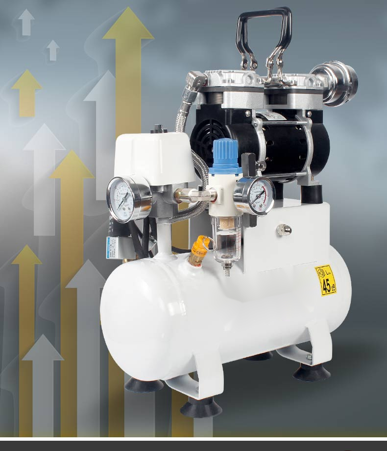 小型空压机4l无油家用220v空气压缩机迷你绘画喷绘气泵 380w/6l家装款