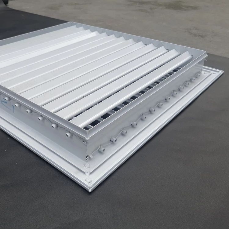 铝合金百叶窗通风双层可调节百叶定做铝合金百叶出风口回风口 定制