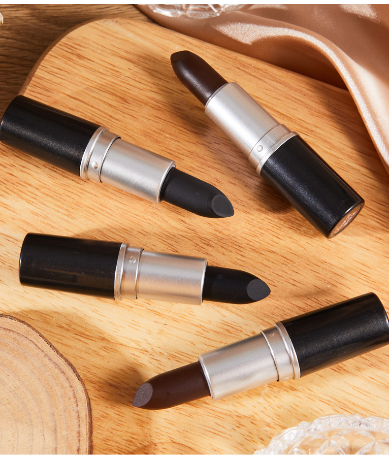 帕琪嫚一次性暂时染发笔遮白发黑色栗棕色染发剂口红式临时美发笔栗