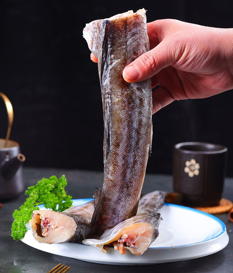 新鲜冷冻无头鳕鱼段去头去内脏鲜活速冻深海水鱼辅食顺鑫贝2斤实惠装