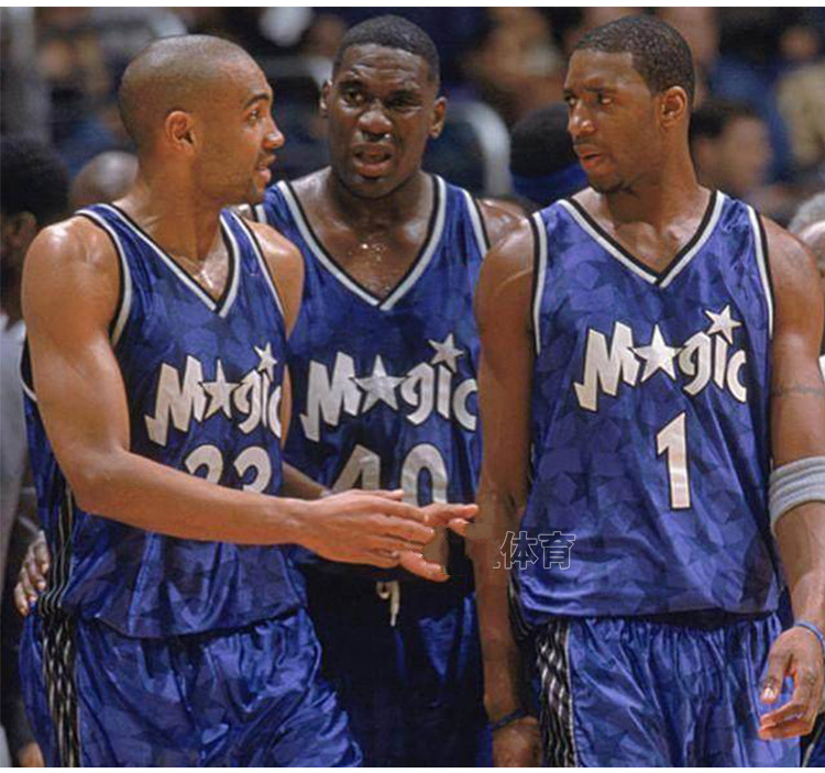 滕讯体育nba专营麦迪球衣1号猛龙卡特复古魔术队球裤美式篮球服套装男