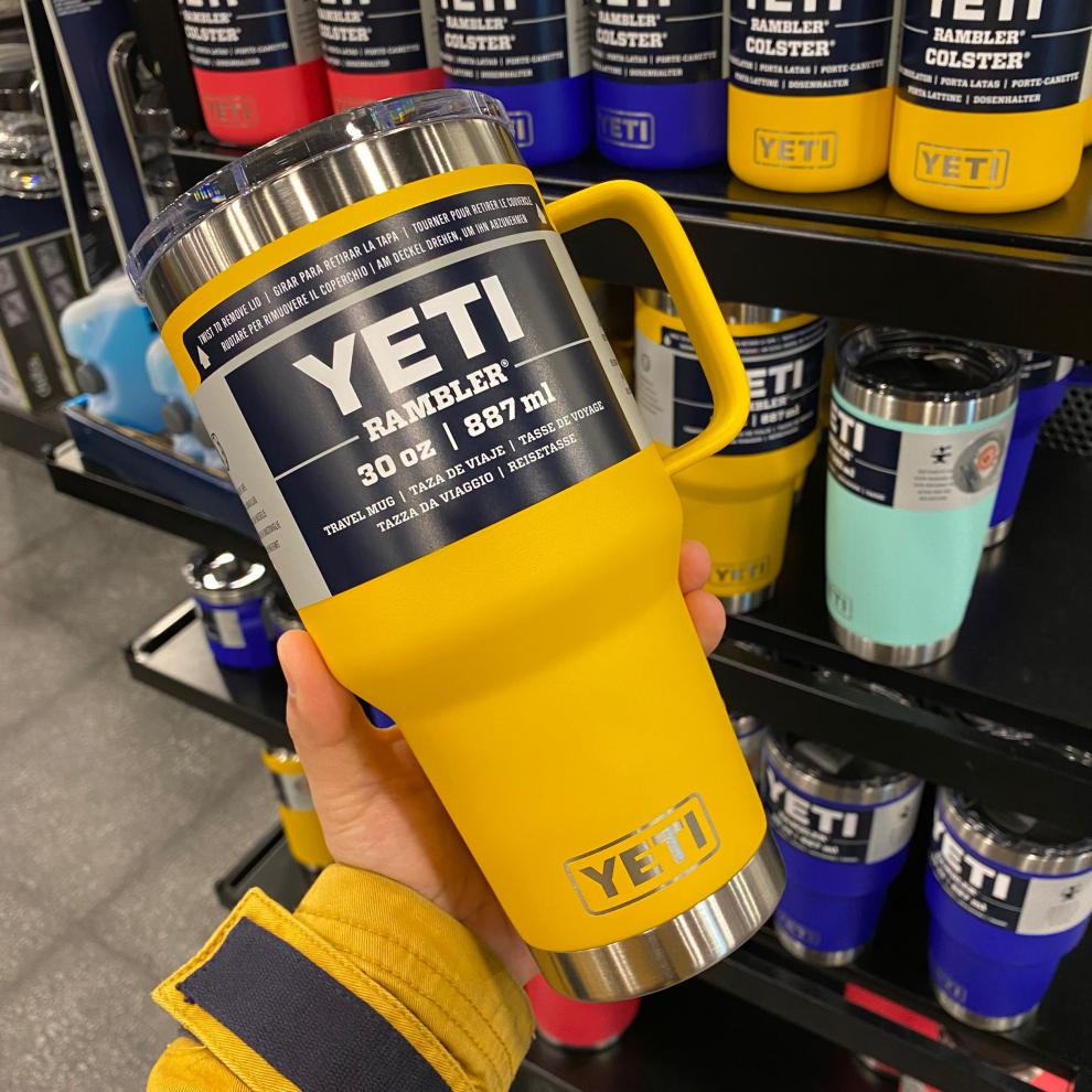 现货加拿大yeti 双层不锈钢咖啡杯车载杯保温保冷马克杯带手柄 橄榄