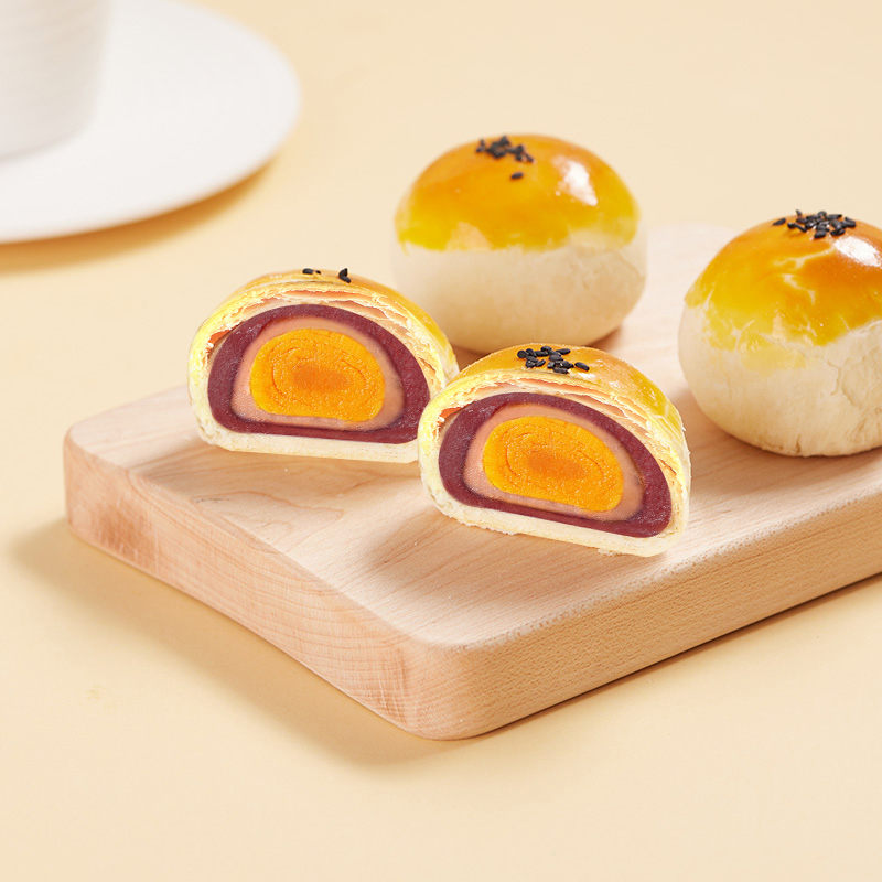 华美蛋黄酥10枚网红香芋蓉雪媚娘办公室休闲糕点零食品早餐600g 600g