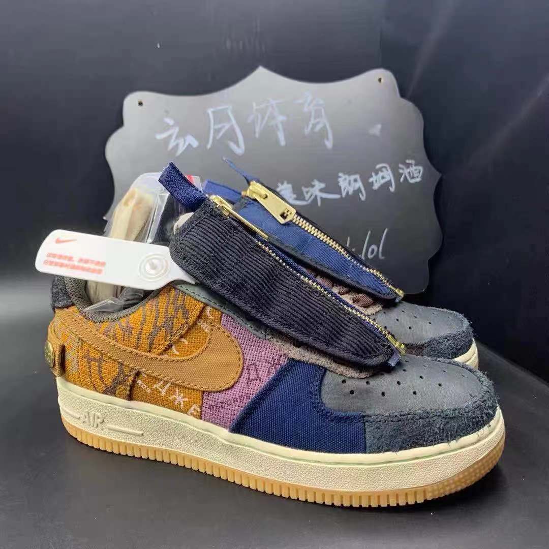 1 ts联名af1鬼脸拼接空军一号男女板鞋 cn2405-900 空军鬼脸【送袜子