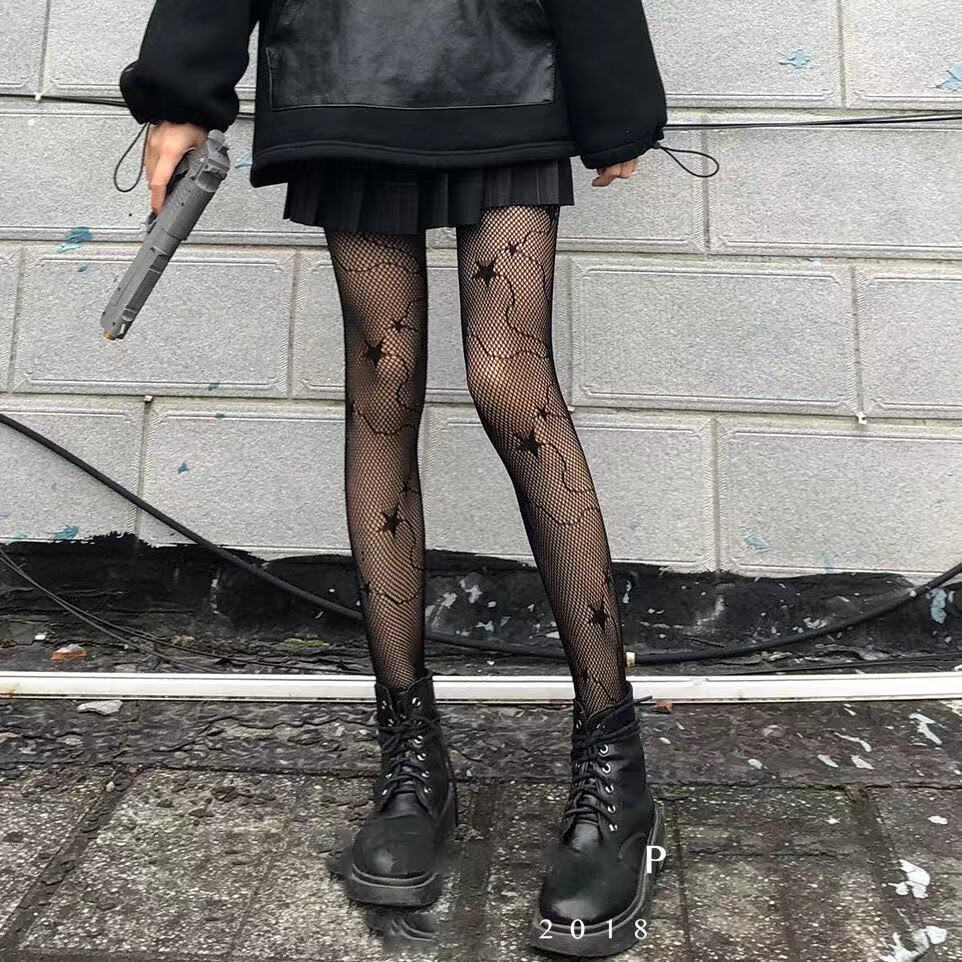 君吻丝袜情趣破洞性感女日韩骷髅连体网袜透明渔网袜美腿打底袜夫妻