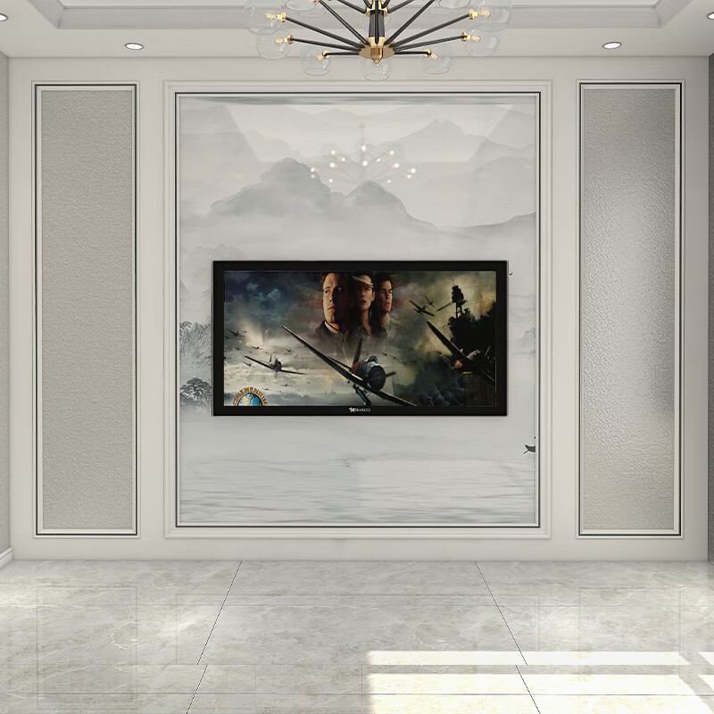 钛金条背景墙 钛金条吊顶 实木线条装饰电视墙金属边框造型客厅背景墙