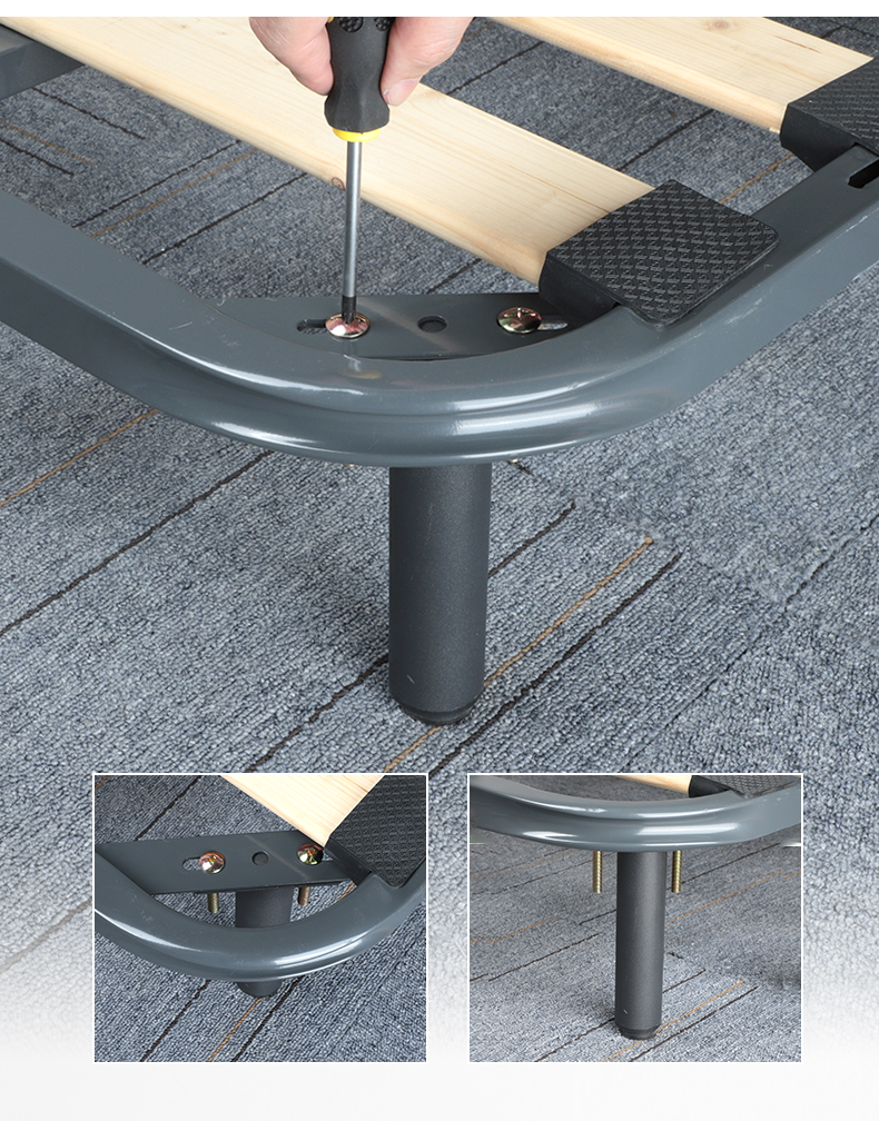 支撑器床腿支撑架排骨架床脚加固支撑脚可调节t形铁床支架床底梁骨架