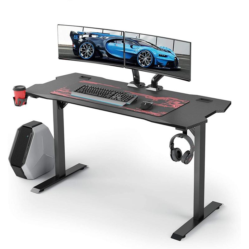 电竞桌科技感游戏桌子家用办公桌椅套装电动升降双人台式电脑桌7色