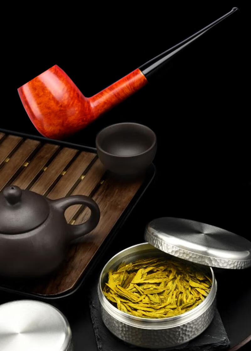 烟斗丝保湿盒纯锡烟丝保湿罐自带烟丝加湿器个性锤纹防水便携密封储藏