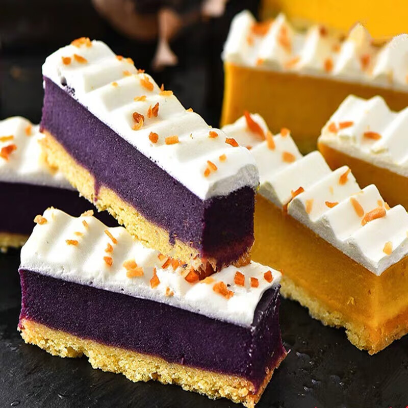 味之素南瓜蛋挞520g袋日式蛋糕日本紫薯蛋挞条半成品冷冻点网红甜品三