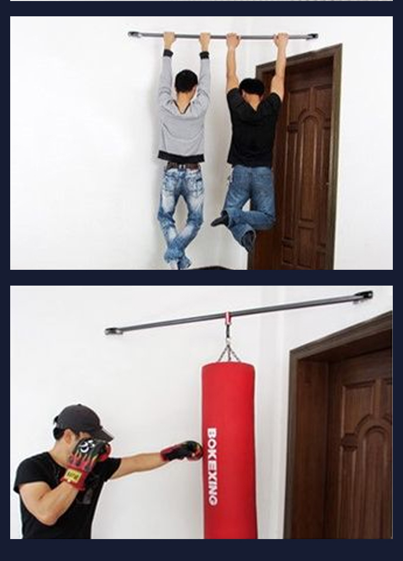 墙体单杠墙壁固定引体向上家用打孔单杆室内成人健身器材墙角过道12米