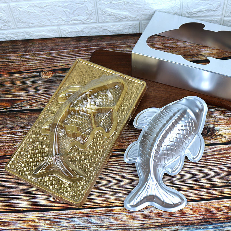 童华度 烘焙工具铝制鱼形模具年年有鱼年糕果冻馒头模鲤鱼模厨房食品