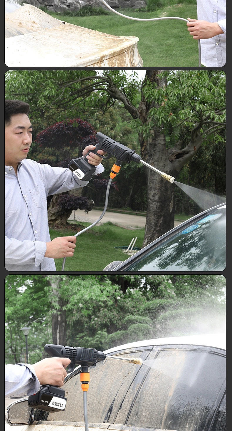 无线高压洗车机便携充电式锂电池水枪家用强力喷水枪洗车打药神器2999