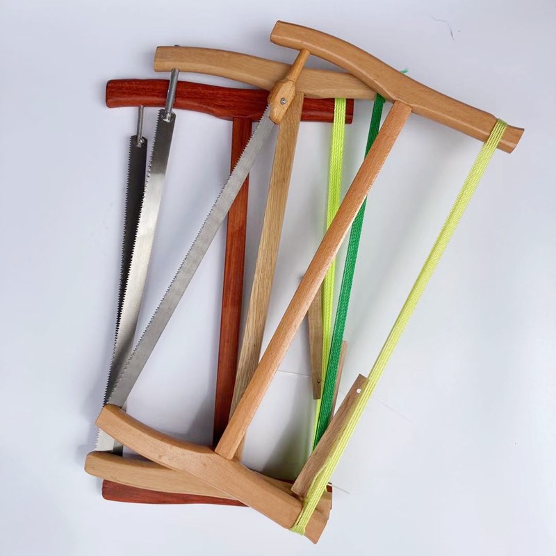 手工锯木工锯子传统老式木匠老款框锯截锯顺锯锰钢锯条开榫红榉木 红