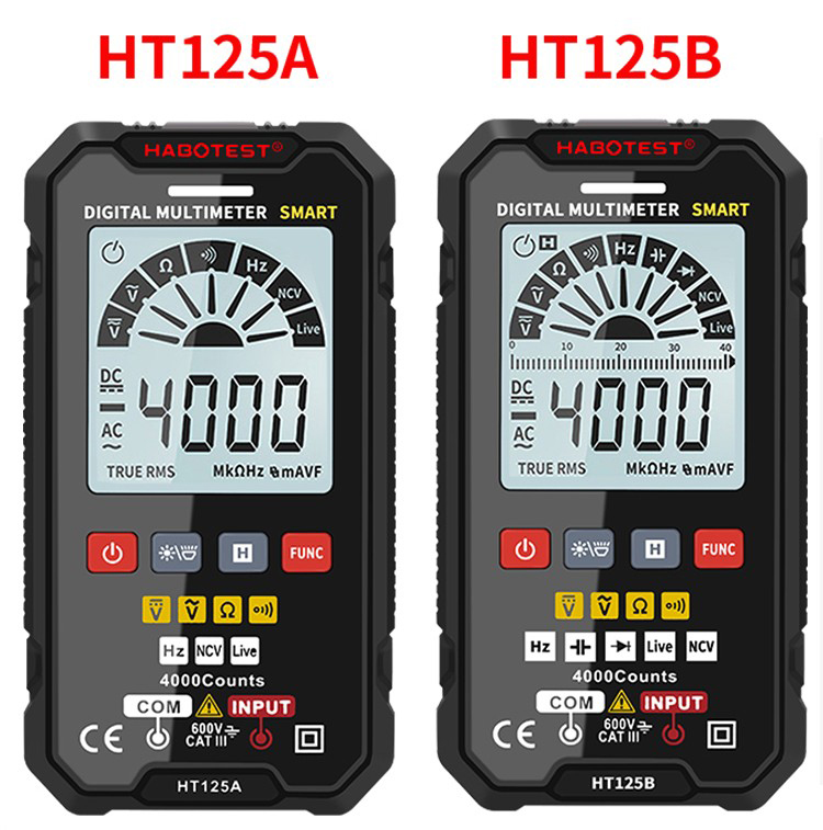 数字智能充电万用表高精度便携式全自动防烧电工表s1011s10彩屏黑色