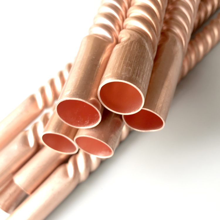 定制空调紫铜纯铜管波纹管加长连接管软管φ10121619mm345米螺纹管φ