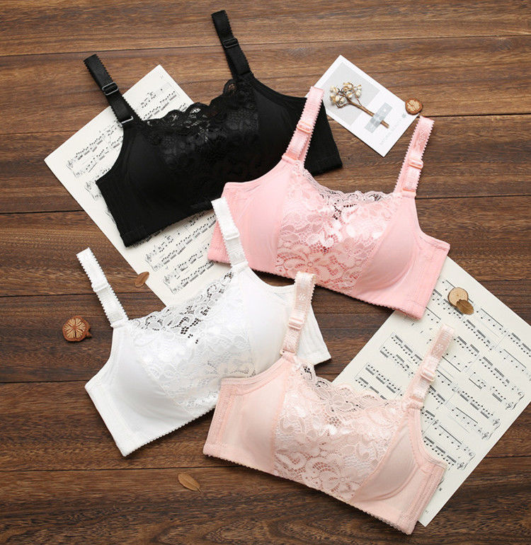 无钢圈抹胸式文胸套装小胸厚款性感聚拢薄款调整型女士内裤内衣8689