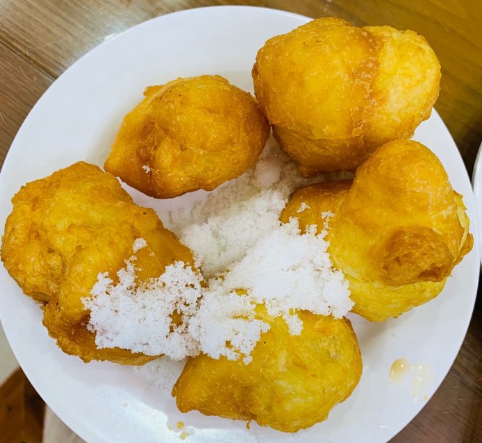 北京护国寺小吃清真奶油炸糕1份5个熟食即食特产 1份(5个)配白糖