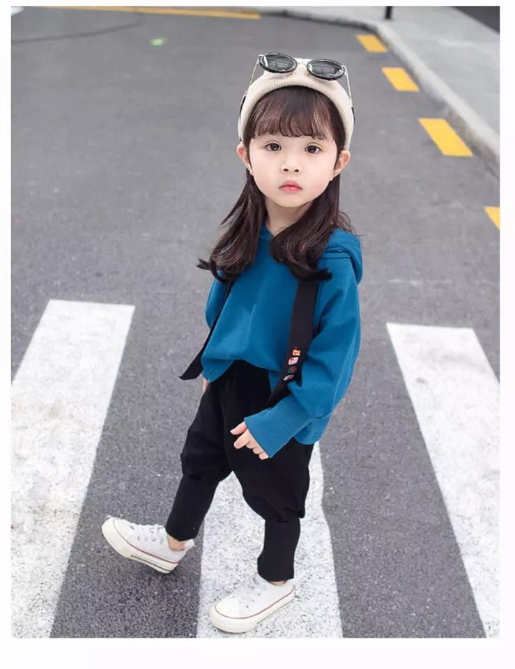 女宝宝运动套装春秋新款女童---岁洋气两件套中小儿休闲童装 小猫咪红